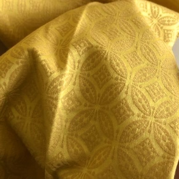 NWOT Banana Republic Yellow/Gold BEAUTIFUL MEDALLION PATTERN Crop Pant SZ 4 - Picture 3 of 8